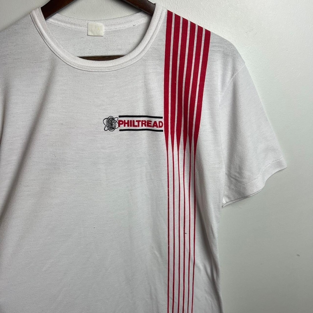 Vintage Firestone Tires 80s White Tee Shirt - Picture 2 of 8
